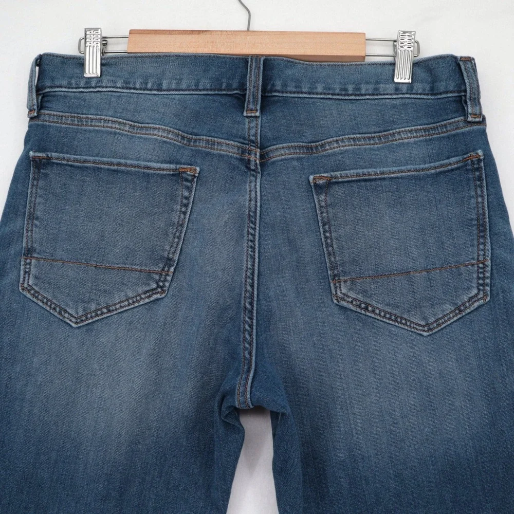Banana Republic Travel Jean Mens 34x30(28.5) Slim Fit Medium Wash Denim Stretch
